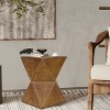 Lightweight Concrete Accent Table for Indoor Sofa Side Table Outdoor Patios - 3 of 4
