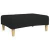 vidaXL Footstool Black 30.3"x21.7"x12.2" Fabric - 2 of 4