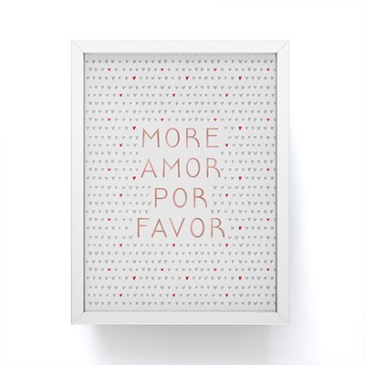 Orara Studio More Amor Quote Rose Gold Small Acrylic Tray - Deny Designs