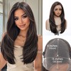 Jessie's Wig 22 Inch Straight Layer Cut Wig Synthetic Hair 13x6 Lace Wigs Black 1 Pc/Pack - 2 of 4