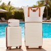 Lyngins 20/24 Inch 4 PCs Carry on Luggage Sets with Travel Duffel Bag and Toiletry Bag,Suitcases Sets with Spinner Wheels for Family Trips - 2 of 4
