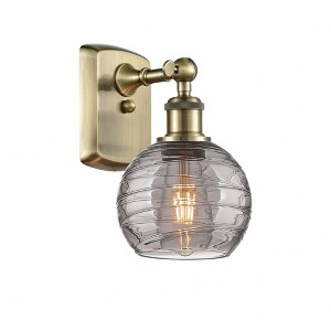 Athens Deco Swirl - 1 Light Wall Sconce In Industrial Style-11 Inches Tall and 6 Inches Wide - 1 of 1