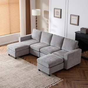 EROMMY 7 - Piece Modular Sectional Couch, Modular Couches and Sofas Sectional with Storage for Living Room - 1 of 4