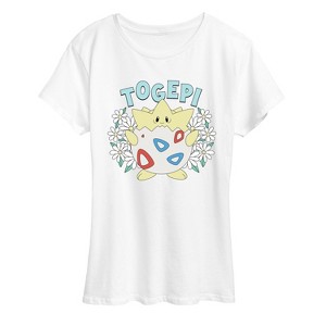Women's - Pokémon - Floral Togepi Short Sleeve Graphic T-Shirt - 1 of 4