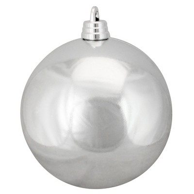 Northlight 12" Shatterproof Shiny Christmas Ball Ornament - Silver