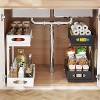 2-Tier Upgraded Under-Sink Organizer, Slide-Out Mesh Metal Drawer, Pull-Out Cabinet Spice Basket, Multi-Functional Shelves for Kitchens - 3 of 4