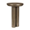 Uttermost Thorp Outdoor Accent Table-Modern Rustic Blend in Mottled Antique Brass - 3 of 4