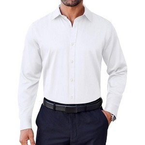 COOFANDY Mens Dress Long Sleeve Wrinkle Free Formal Business Casual Button Down Shirts - 1 of 4