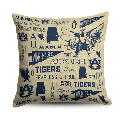 NCAA Auburn Tigers Mapping Woven Pillow