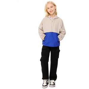 Kids Boys Girls Lightweight Packable Rain Jacket Waterproof Hooded Raincoats Windproof for Spring Fall Winter - 1 of 4