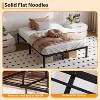 6/12" TWIN/Full Metal Platform Bed Frame, Heavy Duty Steel Slat Support, Noise-Free, Storage Space - 4 of 4