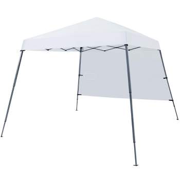 Yaheetech 10x10ft Pop-Up Canopy with Sun Shade Wall Backpack Bag for Camping