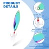Unique Bargains Treble Hooks Metal Spinner Fishing Spoons for Freshwater Saltwater Salmon 10 Pcs - 3 of 4