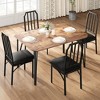 Dining Table with Chairs, Kitchen Table and Chairs for 4, 5 Piece Kitchen & Dining Room Sets for Small Space Vintage, for Small Space Vintage - 2 of 4
