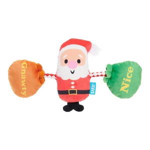 BARK Holiday Santa's Workchomp Santa's Swag Bags Dog Plush Toy - 1 of 4