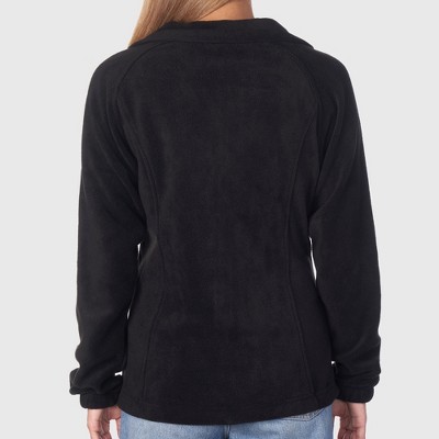 Женские куртки Alpine Swiss Jane Womens Full Zip Soft Polar Fleece Jacket BLK MED — фото 2