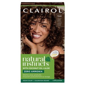Natural Instincts Clairol Demi-Permanent Hair Color Cream Kit - Brown - 1 of 4