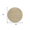 Gold And Beige Geometric Washable Indoor Outdoor Area Rug - 3 of 4