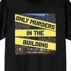 Only Murders In The Building Podcast Logo Art Crew Neck Short Sleeve Women's Black T-shirt - 2 of 2