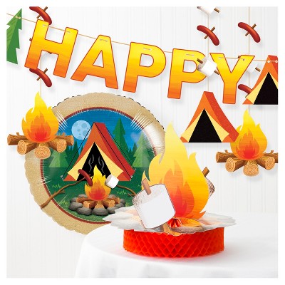 Happy Camping Party Decorating Kit