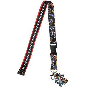 Tom and Jerry Lanyard with ID Badge, Sticker and Rubber Charm - 1 of 4