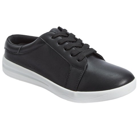 Женские кроссовки Comfortview The Kandice Slip On Sneaker Mule - 9 W, Black (Wide Widths Available)