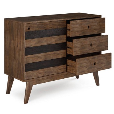 Medium Wright Storage Cabinet Rustic Natural Aged Brown - WyndenHall