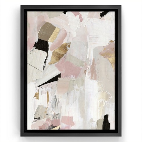 Pink Abstract Painting Set of 3 Large Wall Art 24x36 Canvas 