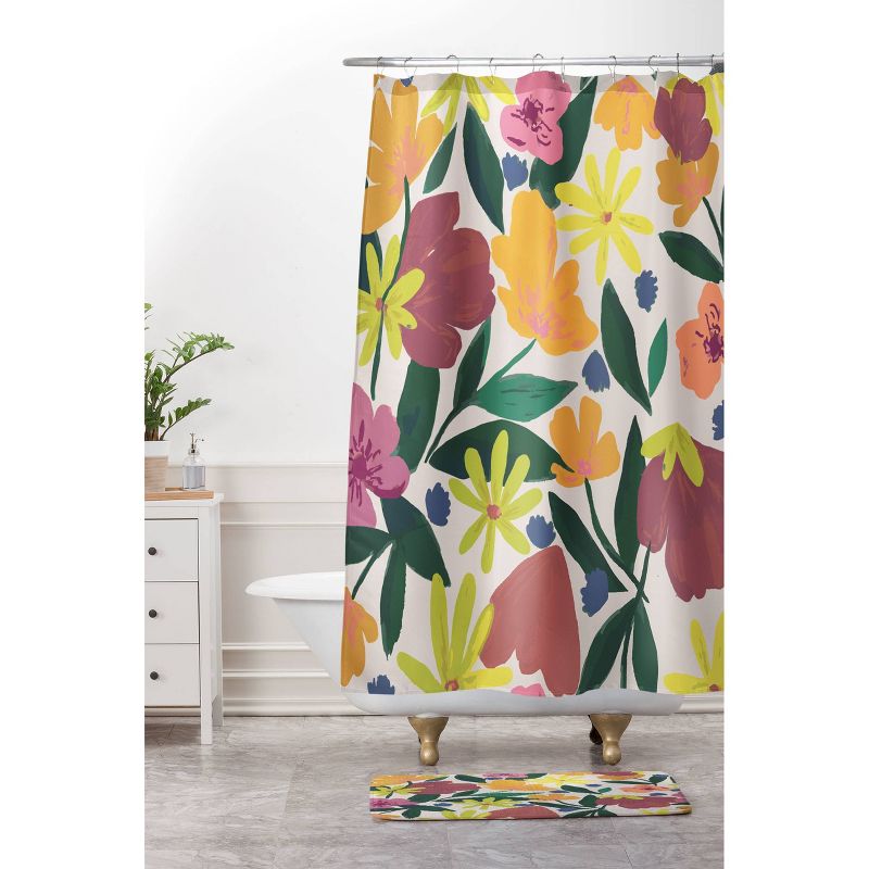 Oris Eddu Floral Magic Shower Curtain - Deny Designs, 4 of 5