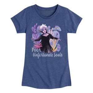 Girls' - Disney - Poor Unfortunate Soul Fitted Short Sleeve Graphic T-Shirt - 1 of 4