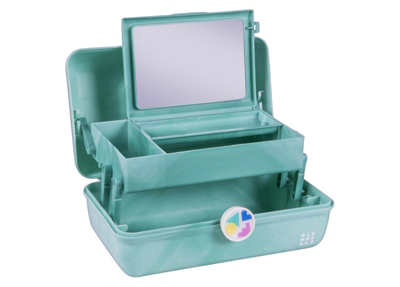 Retro Caboodles On the Go Girl Case Seafoam Marble - image 2 of 3