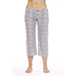Just Love Womens Knit Jersey Pajama Capris - 100% Cotton PJs - 1 of 2