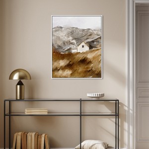 Art Remedy House in the Mountains Landscape Wall Art Framed - 1 of 4