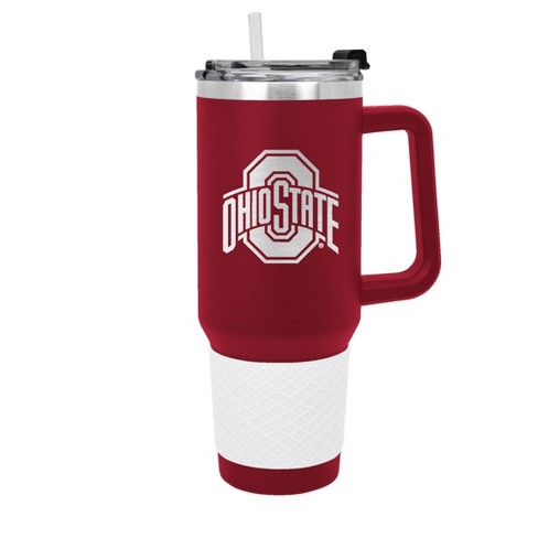Ohio State Travel Coffee/Tea Travel Tumbler Mug Ohio State Buckeyes Red  Sparkly