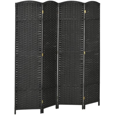 HOMCOM Room Divider, Folding Privacy Screen, 5.6' Tall Freestanding Partition for Home Office, Bedroom