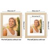 Americanflat 9x11 Picture Frame with Shatter-Resistant Glass - Use as 6x8 Frame with Mat or 9x11 Frame Without Mat - Hudson Collection - Natural Oak - 2 of 4