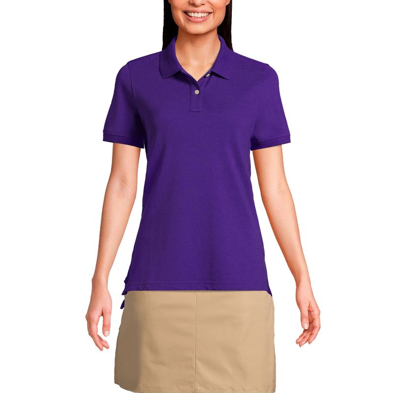 School Uniform Young Women's Short Sleeve Mesh Polo Shirt, 3 of 5