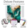 Global Printed Products Deluxe Teacher AY 2025-2026 Planner - 8.5"x11" (Teal Gold Marble) - 2 of 4
