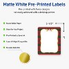 Avery Labels, 4" x 3-1/3", Gold-Red-Green Plaid, Matte, 40ct - 2 of 4