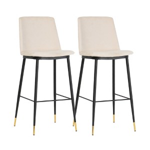 TOV Furniture Evora Velvet Counter Stool - Set of 2 - 1 of 4