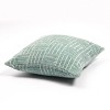 Staggered Striped Chenille Woven Jacquard Square Throw Pillow - freshmint - 2 of 4