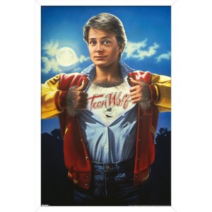 Trends International Teen Wolf (1985) - One Sheet Framed Wall Poster Prints - 1 of 4