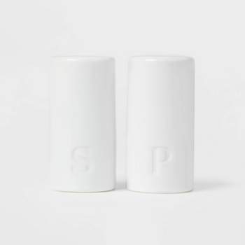 2pc Stoneware Salt and Pepper Shaker Set - Threshold™