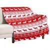 DSANE Christmas Deer Christmas Throw Blanket Soft Fleece Christmas Blanket Cozy Flannel Throw for Couch Bed - 3 of 4