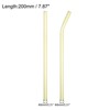 Unique Bargains Reusable Smooth Glass Straws with Cleaning Brush and Box 2 Pcs - 2 of 4