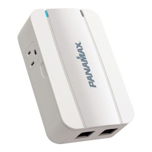 Panamax® 2-Outlet 15-Amp-Total Wall Tap with Telco/LAN Protection and 1,350 Joules of Surge Protection MD2-TL in White - 1 of 1