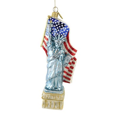 Huras 7.5" Statue Of Liberty Ornament Patroitic Rwb Freedom  -  Tree Ornaments