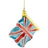 Northlight 3.5" Union Jack Flag Glass Christmas Ornament - 3 of 4