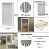 Evideco French Home Goods Bamboo Beaded Door Curtain 65 Strings 79" W x 36" W 1 Panel - 3 of 4