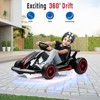 Electric Go Kart for Kids, 24V 7AH Battery 400W Powerful Motors, 8MPH Drift Kart Car for Kids Ages 6-12, Ride On Toys with Music and 2 Speeds - 2 of 4